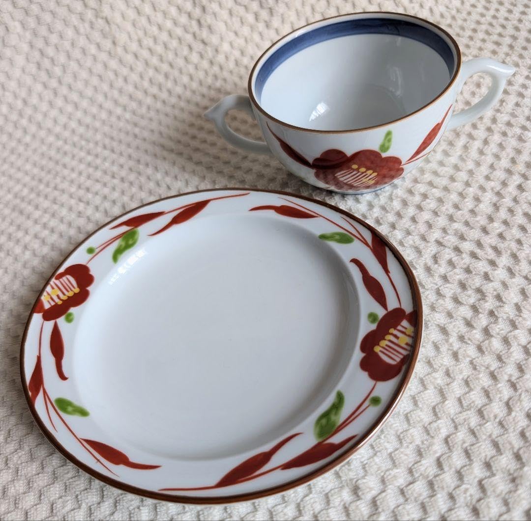 旧家蔵 砥部燒湯呑み 人気作家大西 （おおにし ひかる）作 2客共箱付き